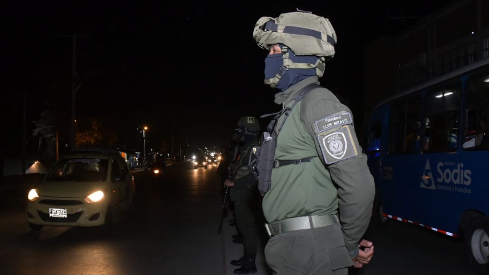 Soldados de la Segunda Brigada del Ejército en las calles de Barranquilla. 