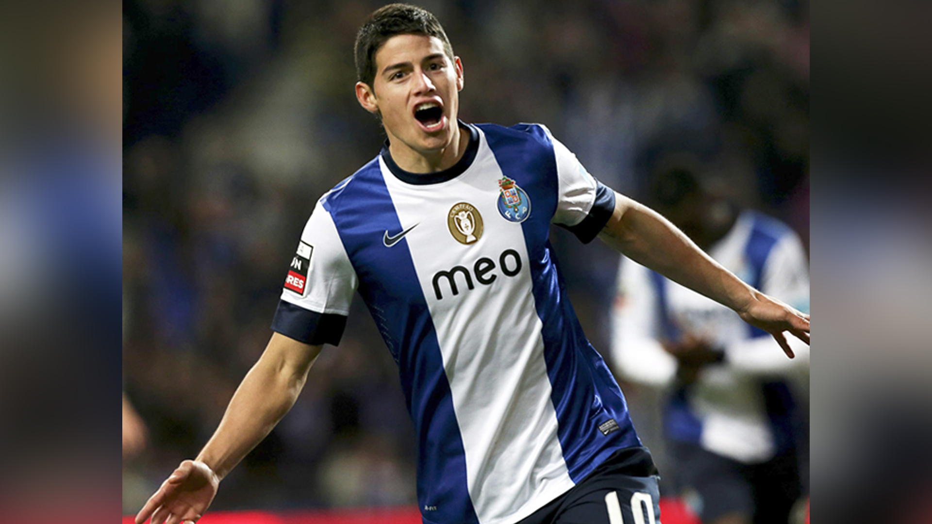 James Rodríguez celebra un gol con la camiseta del Porto