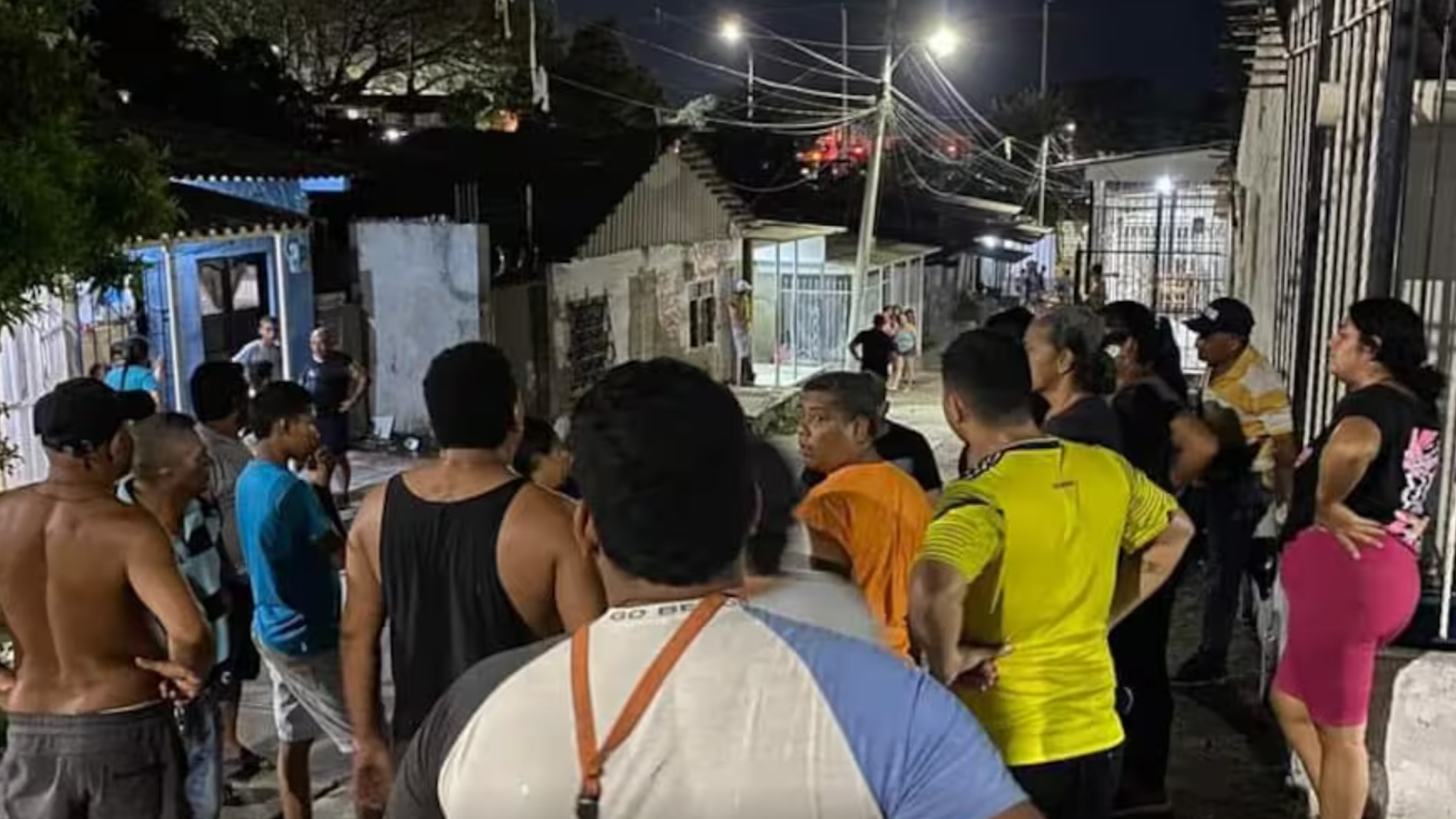 Vecinos en el barrio El Carmen, Galapa.