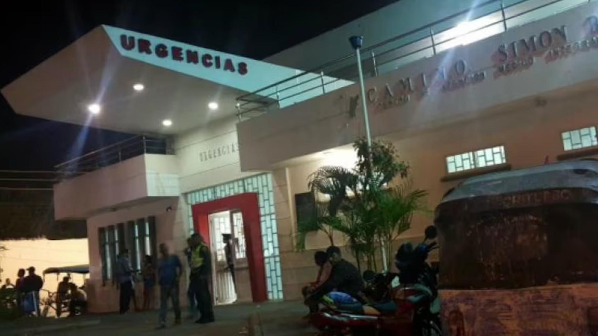 Centro médico al que fueron conducidos los heridos