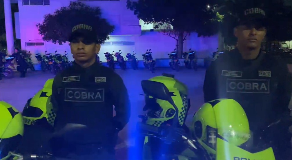 La Policía en anuncio de balance positivo.