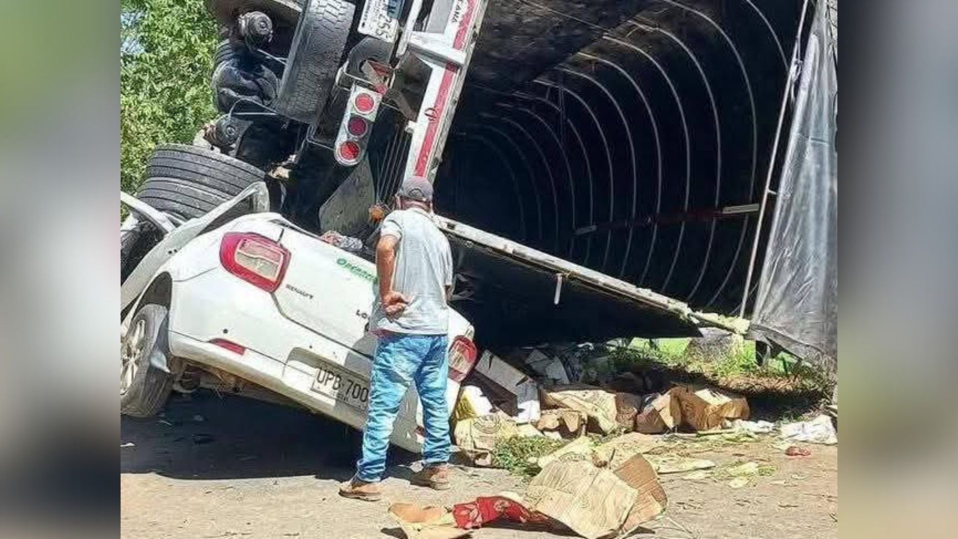 Accidente en vía Palomar-Majagual, Sucre.