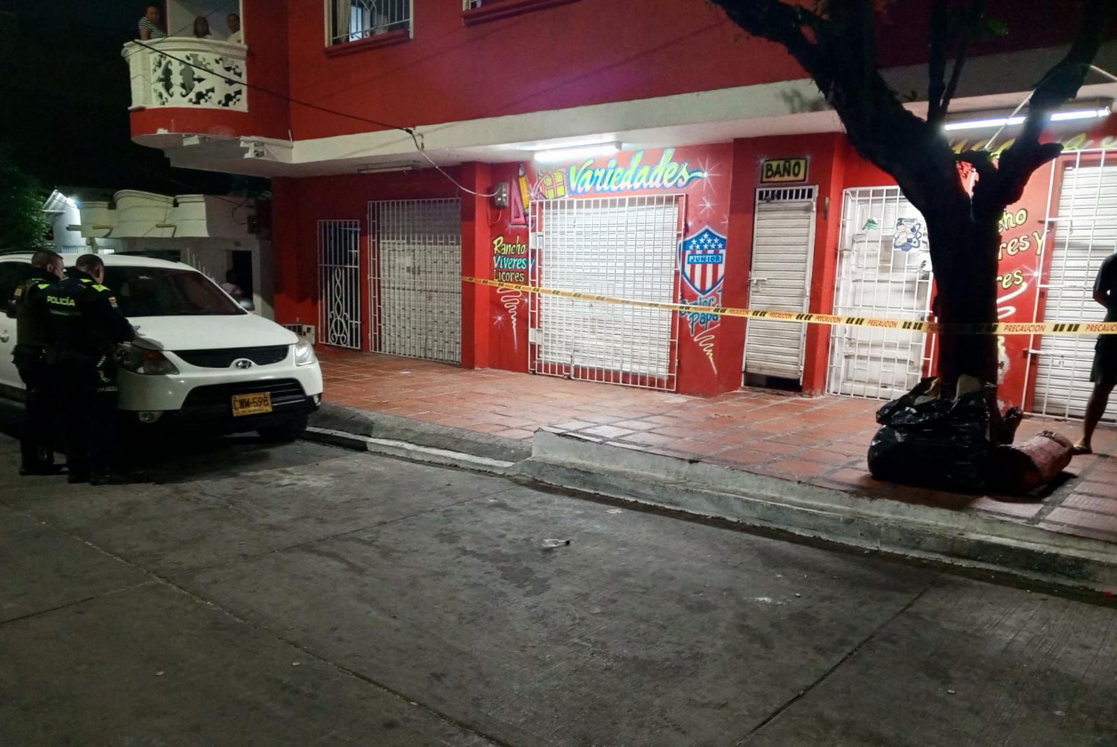 Tienda La Mejor M, donde fue el atentado en el barrio El Valle.