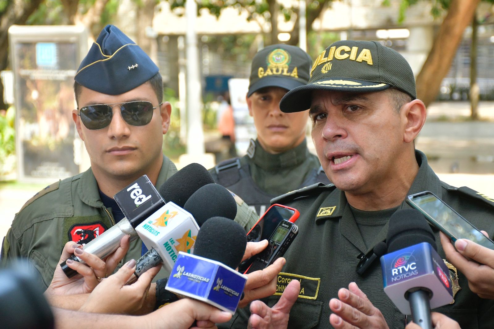 John Harvey Peña Riveros, comandante del Departamento de Policía Atlántico.