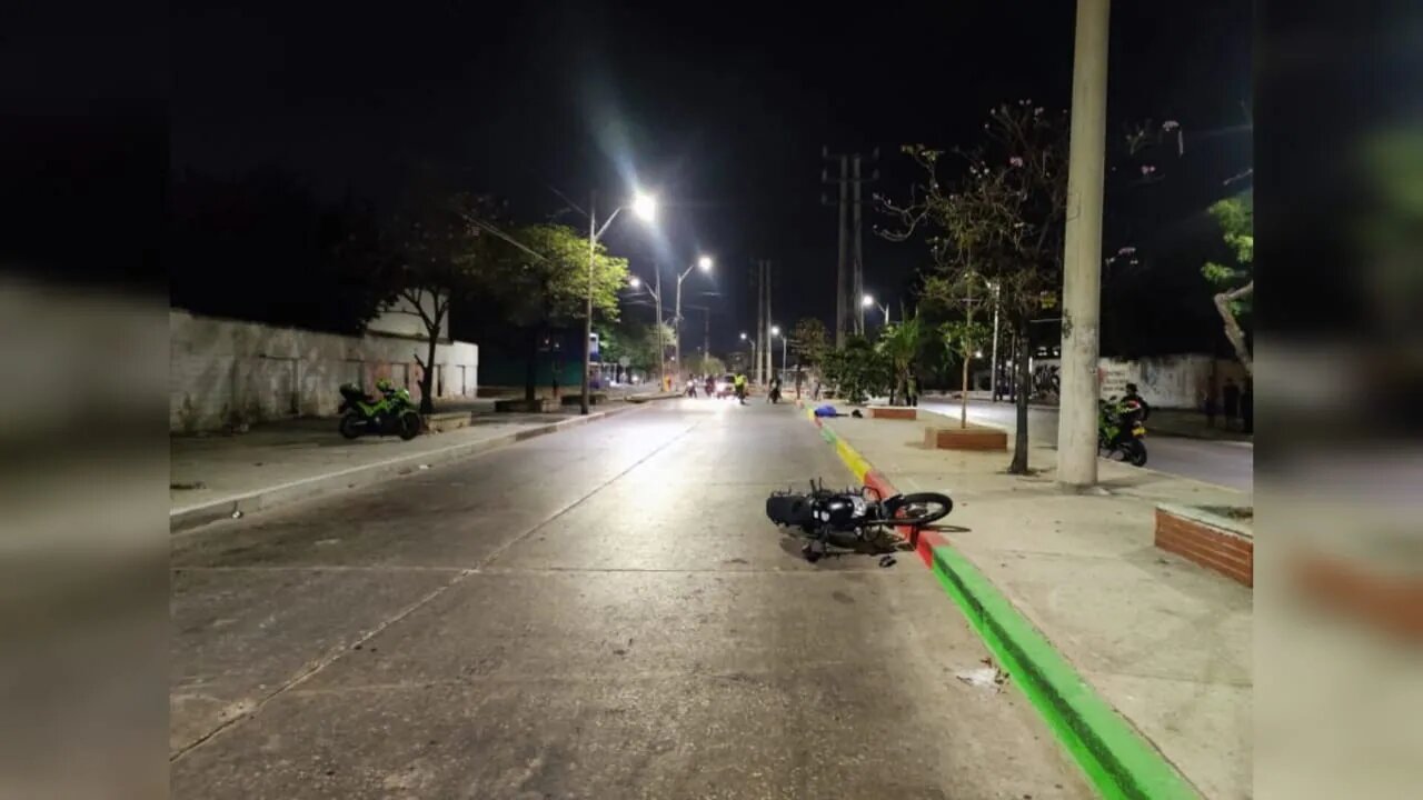 Accidente en el barrio Rebolo, de Barranquilla.