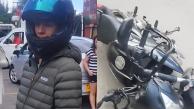 El sujeto y la moto que utiliza para cometer sus crímenes