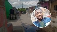 Lugar donde fue asesinado Milton Junior Miranda, de 28 años.