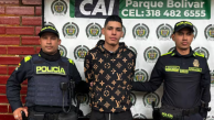 Johan Leal, detenido en Medellín.