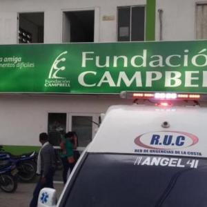 Fundación Campbell, donde fueron trasladados los heridos. 