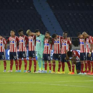 Junior durante el último partido. 