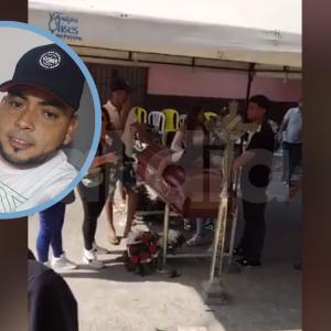 El joven occiso y un aspecto del velorio que en ese momento se llevaba a cabo en el barrio Las Nieves