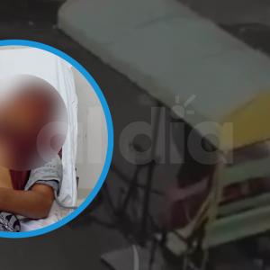 Aspecto del 'carricoche' en el que fue trasladado el joven y su apariencia tras llegar al centro médico en el que se confirmó su deceso