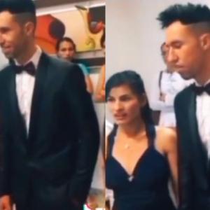 La novia al lado de su pareja antes y después de escuchar al pastor tomar la trascendental decisión