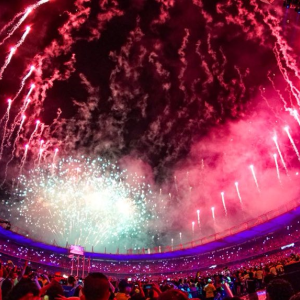 Inauguración de los Juegos Centroamericanos y del Caribe en el estadio Metropolitano