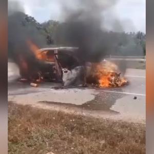 Momento del incendio en el que murieron calcinados los niños