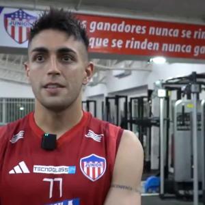 Santiago Mele en una entrevista previa al partido de este domingo