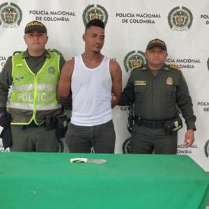 Capturado por la Policía Metropolitana de Barranquilla.