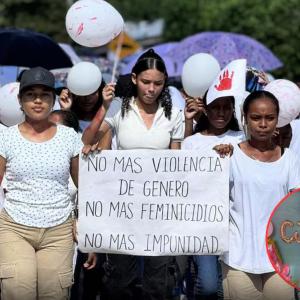 Muchas personas asistieron a la marcha realizada en el municipio para pedir justicia en este caso.