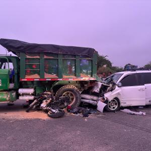 Accidente en vía Sabanagrande-Palmar.