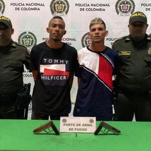 Dos hombres capturados en Rebolo.