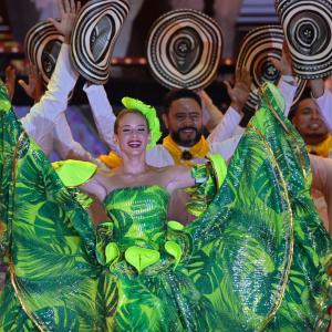 Tatiana Angulo, reina del Carnaval, en escena.