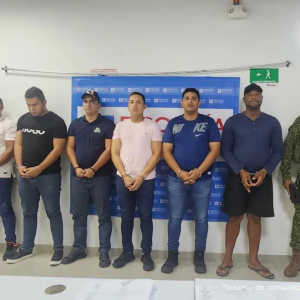 Capturados en el caso de La Punta de la Armada Nacional.