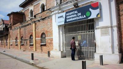 Hospital General de Barranquilla, lugar donde fueron remitidos los jóvenes heridos.