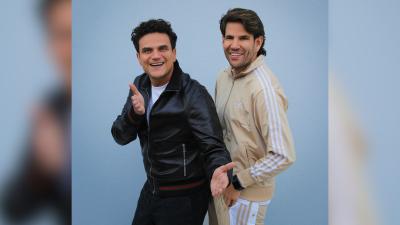 Silvestre Dangond y Juancho de La Espriella, artistas musicales.