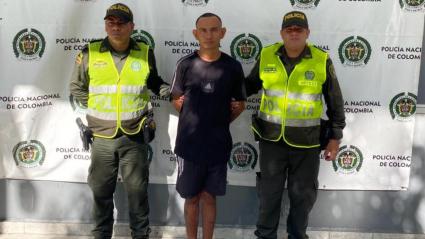 Capturado con agentes. 