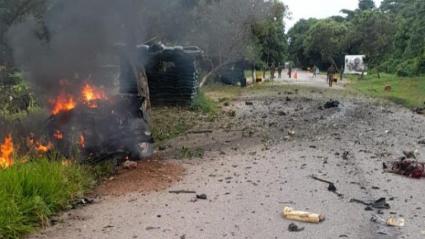 Explosión registrada en horas de la tarde de este viernes