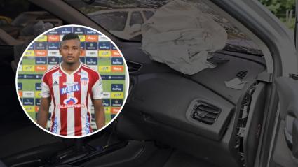 El carro y el jugador de Junior