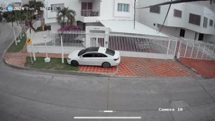 Cámara de seguridad captó el lugar de los hechos