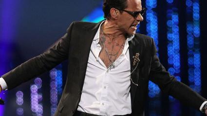 Marc Anthony durante su presentación en la festividad chilena.