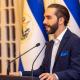 Nayib Bukele durante una alocución en El Salvador. 