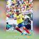 Yairo Moreno en un partido con la selección Colombia