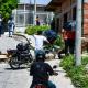 Aspecto de las protestas de este miércoles en la ciudad de Barranquilla