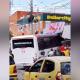 Bus de Trasalianco que se estrelló al frente de Metrocentro.