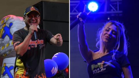 Arlinton Cordero (Izquierda) y Samara Haydar (derecha) llenaron de energía y emoción a los asistentes al quinceañero de Al Día