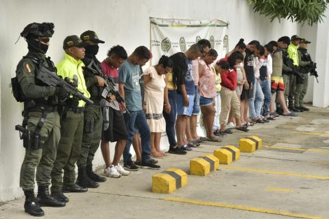 Los capturados por las autoridades