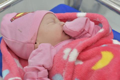 La bebé que nació tras 15 años en el Nuevo Hospital Barranquilla.